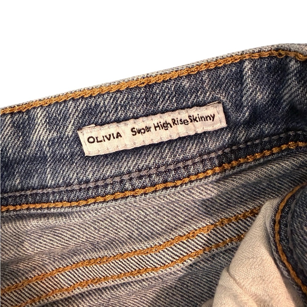 Dear John Frayed Hem Blue Jean Shorts size 29, Olivia High Rise - Picture 5 of 6